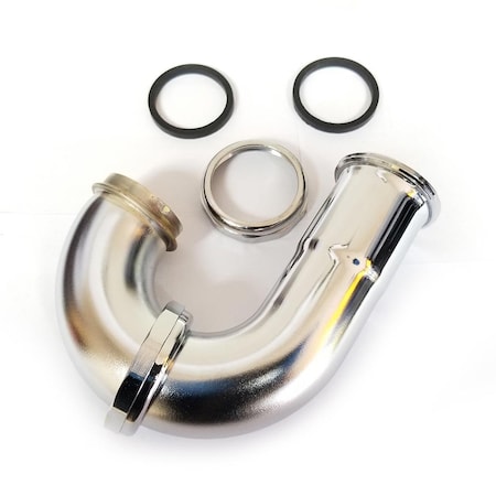 Thrifco Plumbing 22 Gauge 1-1/2 Inch x 1-1/2 Inch Chrome Plated Brass Tubular Si 4400673